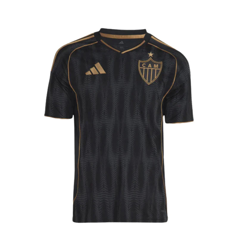 Camisa Atlético Mineiro III 25/26 - Torcedor Masculina - Preta e Dourada