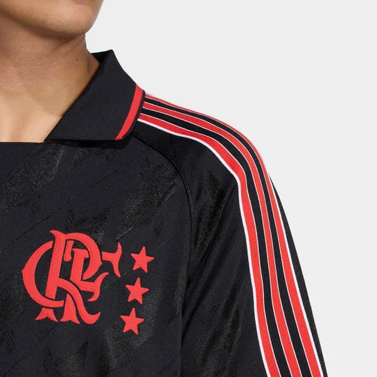 CAMISA ADIDAS FLAMENGO LIFESTYLER 25/26 - PRETO